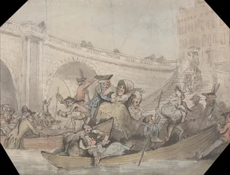 Przybycie promów na London Bridge